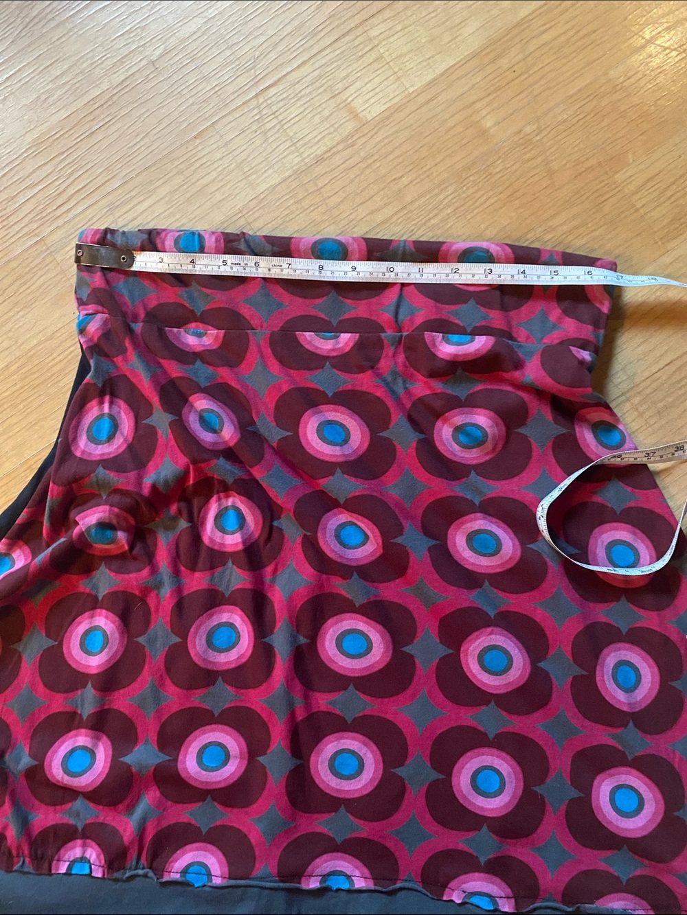 Desigual Black Skirt with Pink Floral & Multicolor Target Prints - Picture 10 of 10